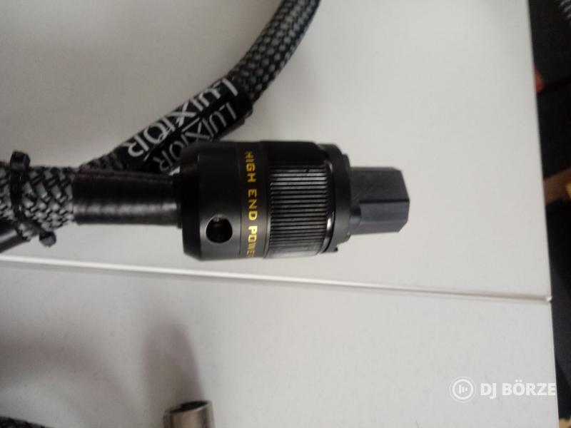 Eladó 2 db luxor audio hálózati tápkábel + 1 db luxor audio XLR kábel