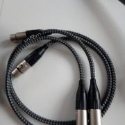 Eladó 2 db luxor audio hálózati tápkábel + 1 db luxor audio XLR kábel