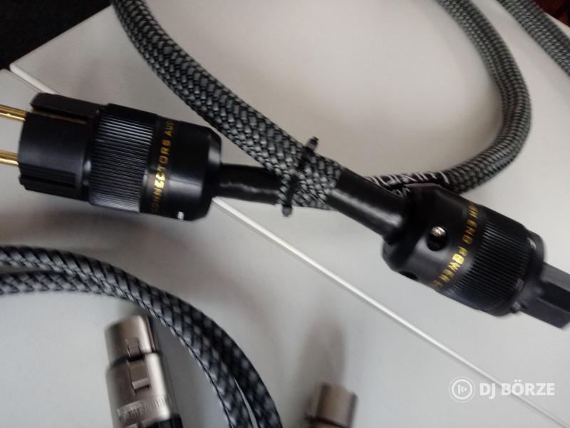 Eladó 2 db luxor audio hálózati tápkábel + 1 db luxor audio XLR kábel