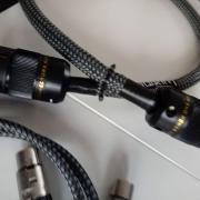 Eladó 2 db luxor audio hálózati tápkábel + 1 db luxor audio XLR kábel