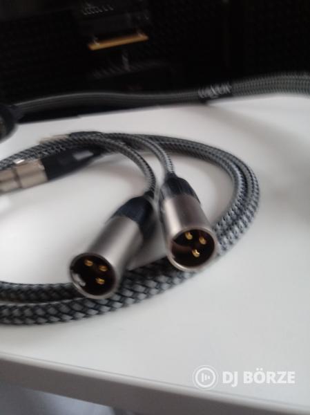 Eladó 2 db luxor audio hálózati tápkábel + 1 db luxor audio XLR kábel