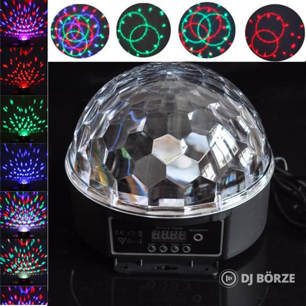 Nagy RGB led magic ball (karika és pötty!!!)