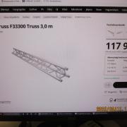 Global Truss F33300 Truss 3,0 m  KERESEK!