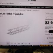 Global Truss F33300 Truss 3,0 m  KERESEK!