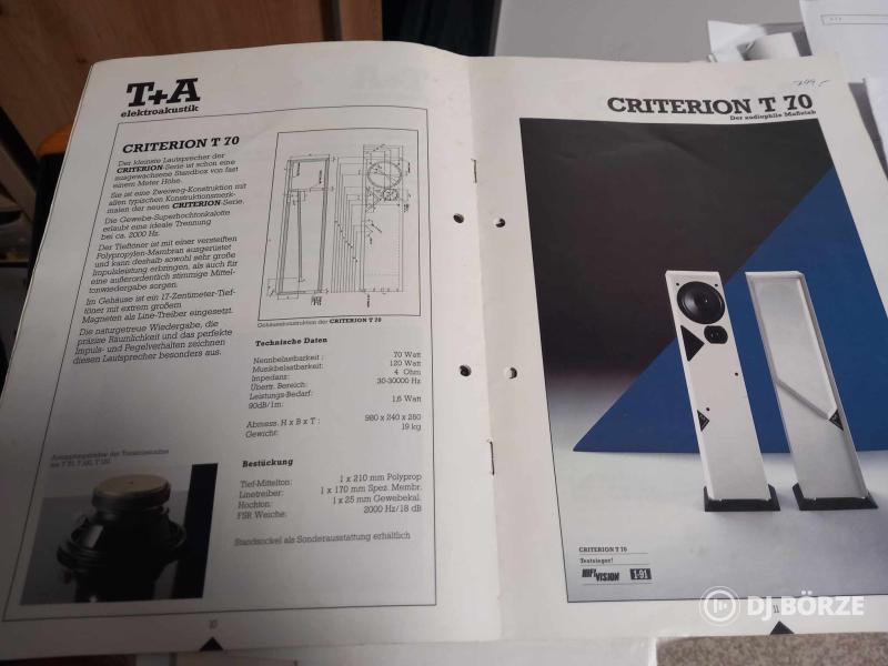 T+A Criterion T70 hangfalpár eladó