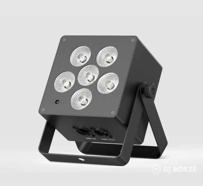 Eladó számlával, garanciával, új 6x10 watt teljesítményű akkumulátoros PAR lámpák