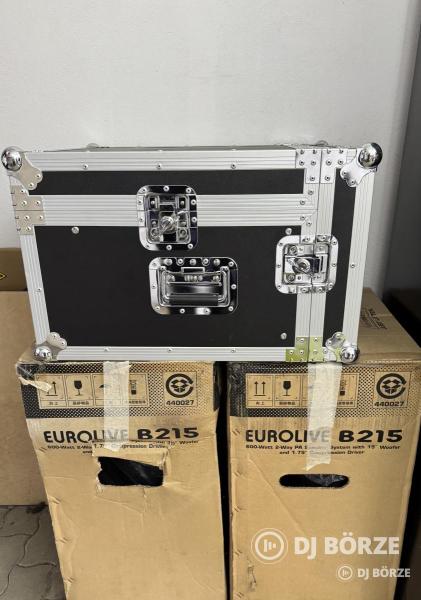 BEHRINGER Keverő, Erősítő, Aktív hangfal szett + Rack