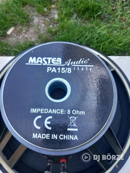 Master audio pa 15/8 hangszórók!