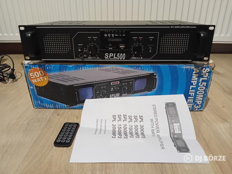 Spl 500, mp3. Usb. távirányító,  doboz, új állapotban