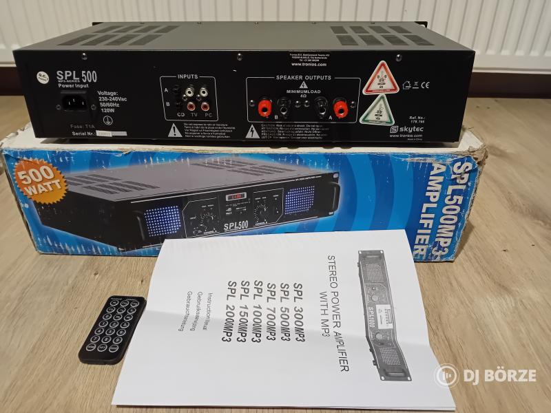 Spl 500, mp3. Usb. távirányító,  doboz, új állapotban