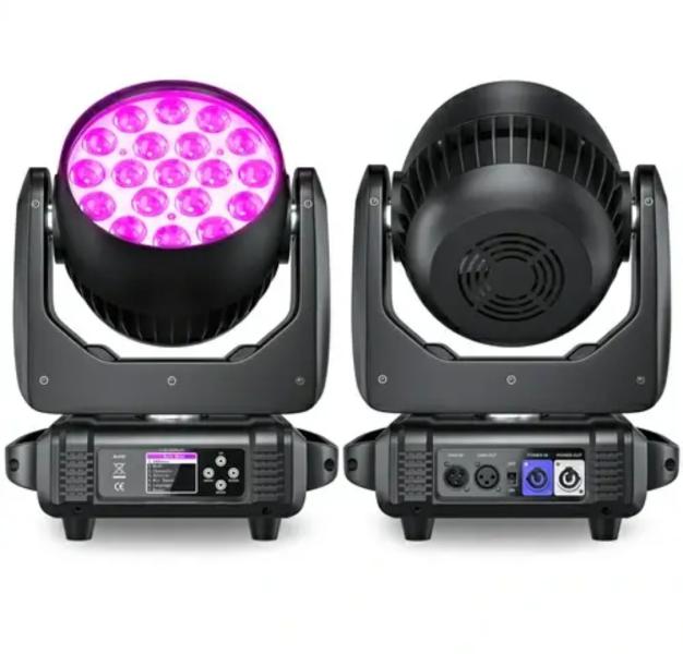 Eladó számlával, garanciával új 19x15 watt wash zoom lámpák+rackek