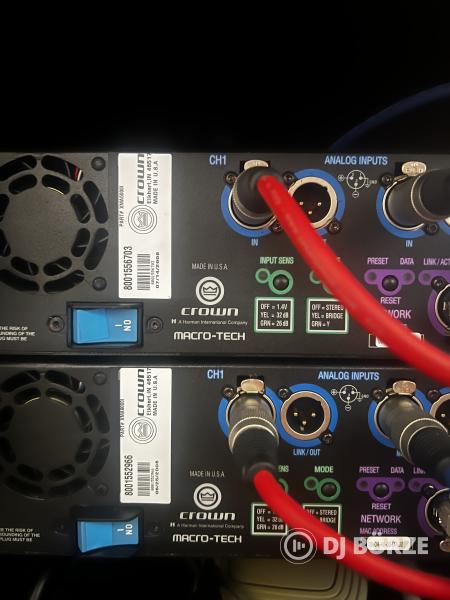 Újszerű Crown MA5000i + MA9000i végfok + DBX PA2 rackben