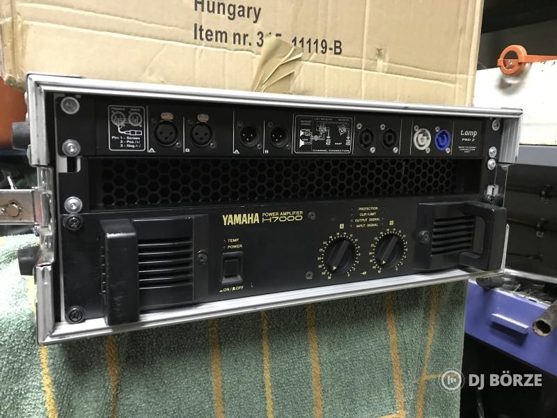 YAMAHA H7000 végfok + 4U rack + patch panel