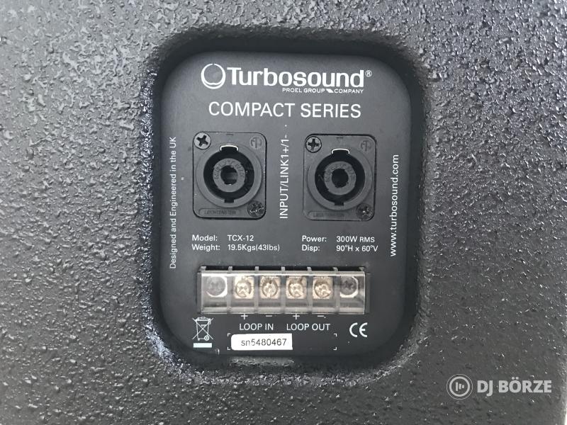Új állapotú Turbosound TCX-12 hangfalpár