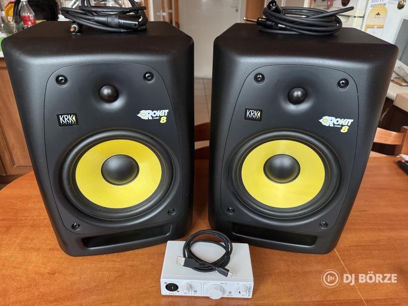 KRK Rokit 8 G2 pár + Arturia Minifuse 1