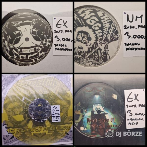 Eladó 100+ db Freetekno, Tribal és Hardcore lemezek