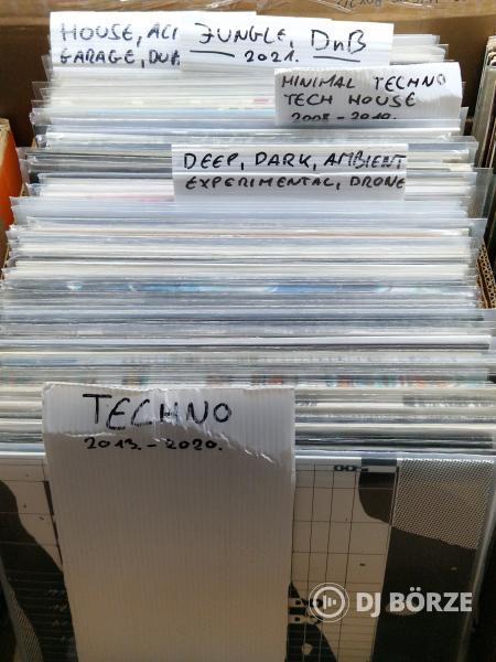 Friss, 100 + techno, deep/ambient lemez kínálatomban