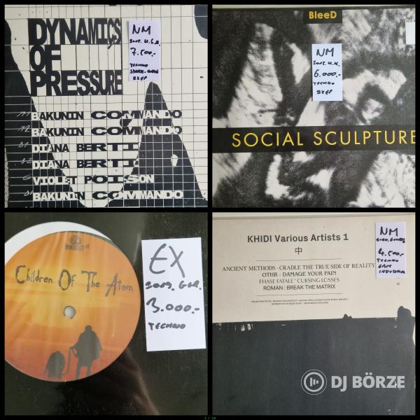 Friss, 100 + techno, deep/ambient lemez kínálatomban