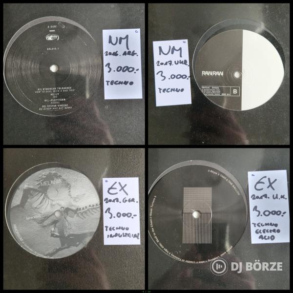 Friss, 100 + techno, deep/ambient lemez kínálatomban