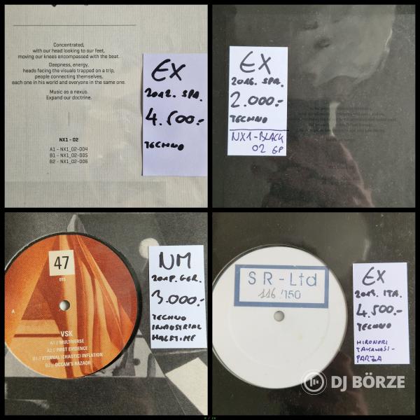 Friss, 100 + techno, deep/ambient lemez kínálatomban