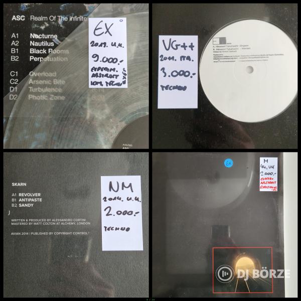 Friss, 100 + techno, deep/ambient lemez kínálatomban