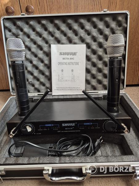 Shure Beta89C Dupla vezetéknélküli mikrofon szett