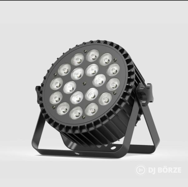 Eladó számlával, garanciával, új 18x10 watt fém házas PAR lámpák, rackekkel