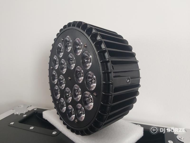 Eladó számlával, garanciával, új 18x10 watt fém házas PAR lámpák, rackekkel