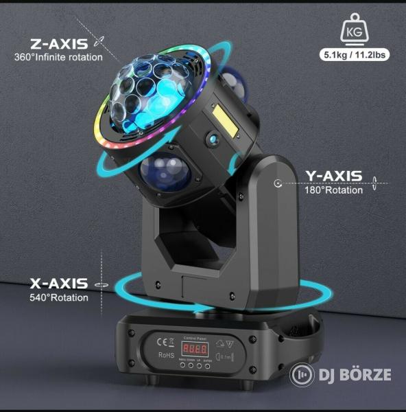 Eladó számlával, garanciával új 100 watt teljesítményű 5in1 robotlámpák