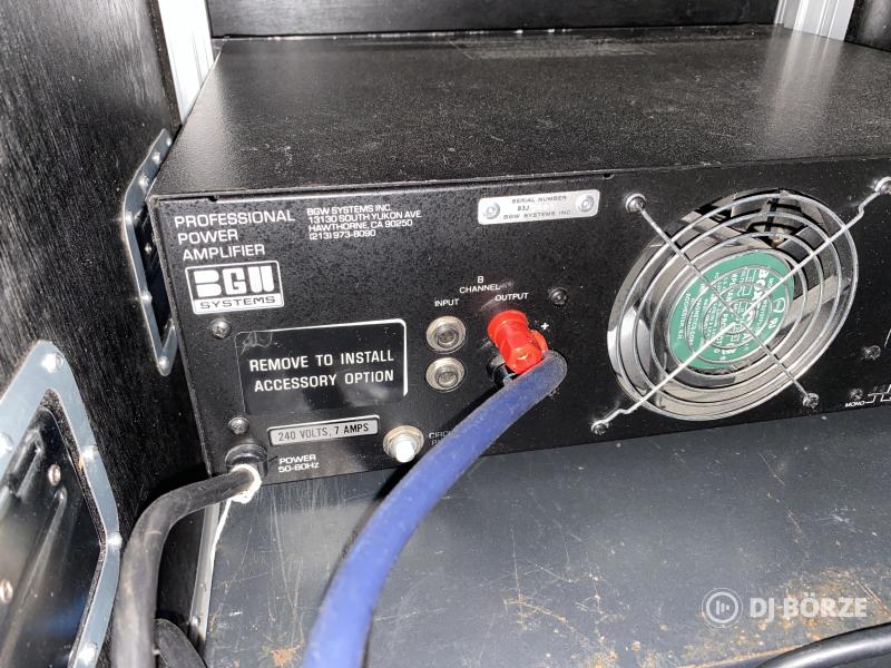 Aolong H3000 (3kW), BGW 8000 (1,2kW) végfokok + rack