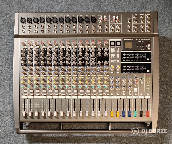 SAMSON S4000 keverőerősítő, dupla effekttel, USB lejátszóval