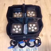 utolsó 2db van!Akkus 6x18w rgbwa uv(beszámítás is)Bp.- Szeged