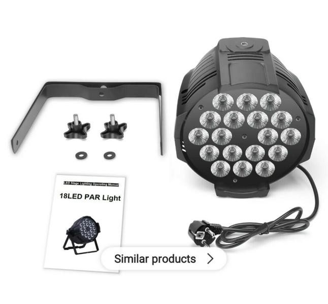 Eladó számlával, garanciával új fém házas 18x10 watt RGBW PAR lámpák