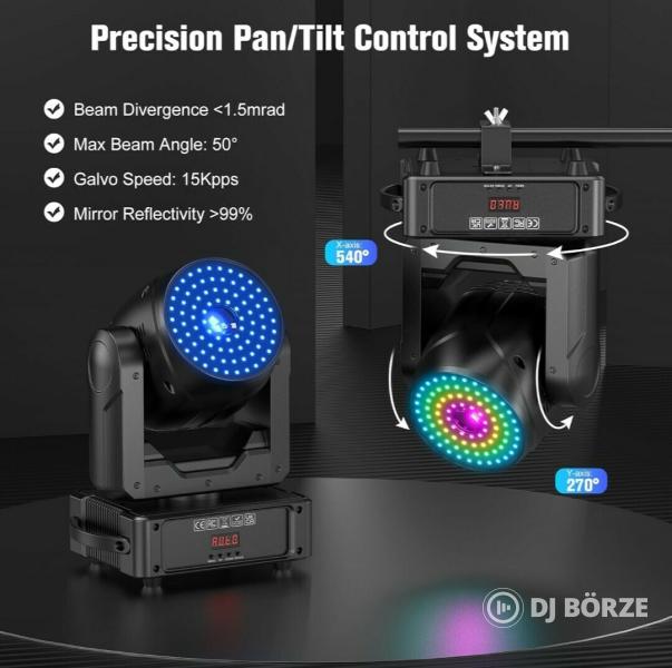 Eladó számlával, garanciával új 2W RGB lézer robotlámpák