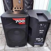 2db Alto TX 315 15"(40cm), Alto PS 3A, PS 4LA, 3db Új DB Technologies 915DX, 808D 18"(50cm) sub