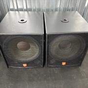 JBL JRX118SP 18”-os aktív mélyláda sub párban