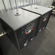 JBL JRX118SP 18”-os aktív mélyláda sub párban