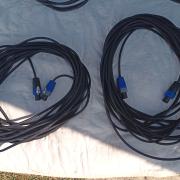 Speakon hangfal kábel eladó 2x1.5mm2  15 méter/kábel