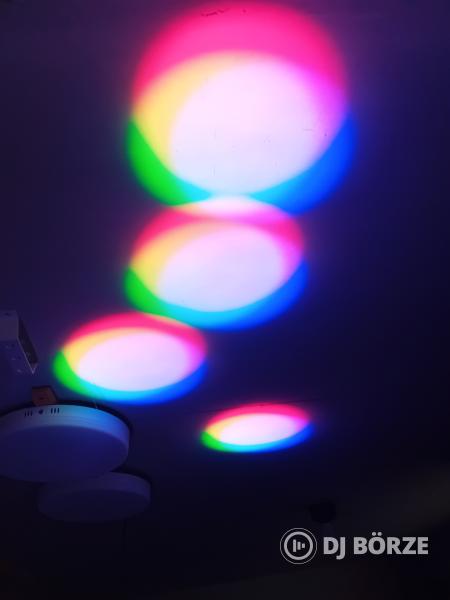 4db! Rgbw beam, Rainbow effek   (beszámítás is) 50m-re elmegy, Saját videó!!!