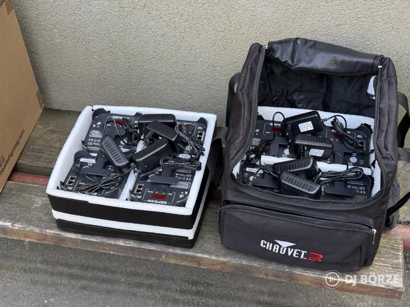 8 darab A BeamZ BBP94 akkus Par lámpa + táska