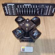 Új fajta!!!4 karú 3in 1 RGBW beam, strobi, RG lézer (beszámítás is) Bp.- Székesfehérvár
