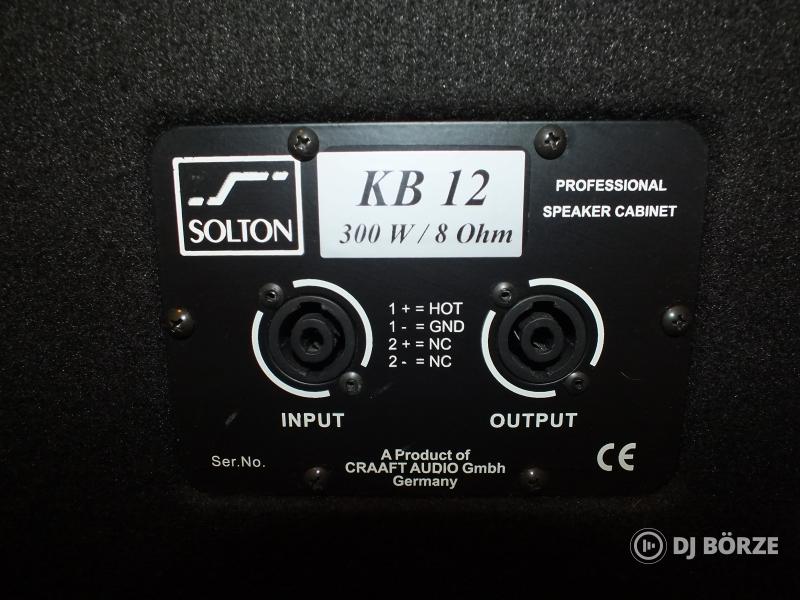 Solton 12" két utas hangfal hangfalpár