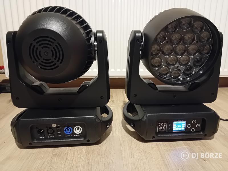 12db van! 19*15w, 4 in 1, RGBW Zoom & Wash robot, Power :350W! (Beszámítás is)