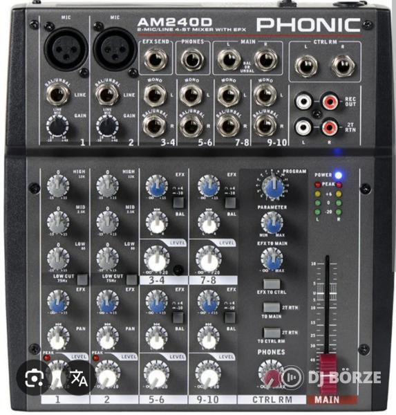 Phonic 10 csatornàs keverő pult eladó!