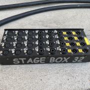 Stage Box, 30 méter csoportkábel, jelkábel, hangtechnikai