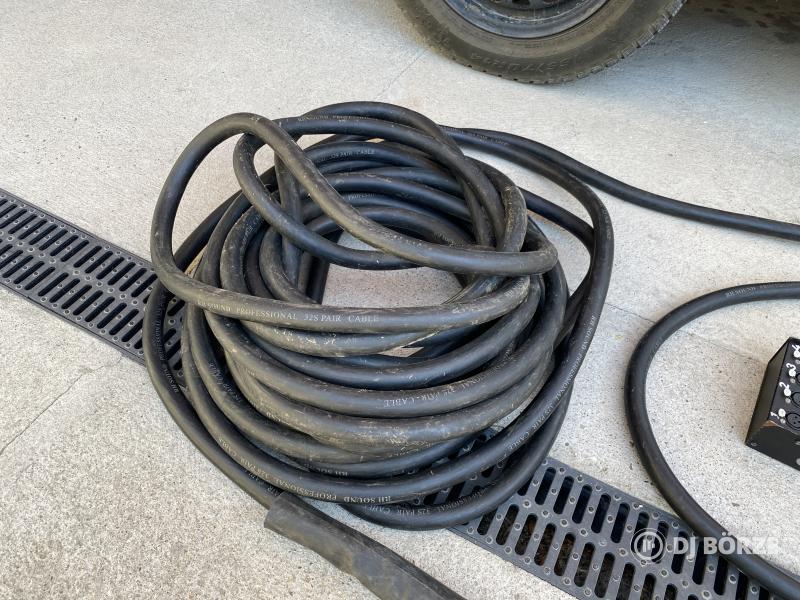 Stage Box, 30 méter csoportkábel, jelkábel, hangtechnikai