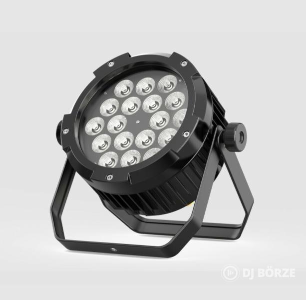 Eladó számlával, garanciával, új 18x18 watt IP65, RGBWA+UV PAR lámpák és rackek