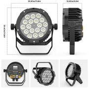Eladó számlával, garanciával, új 18x18 watt IP65, RGBWA+UV PAR lámpák és rackek