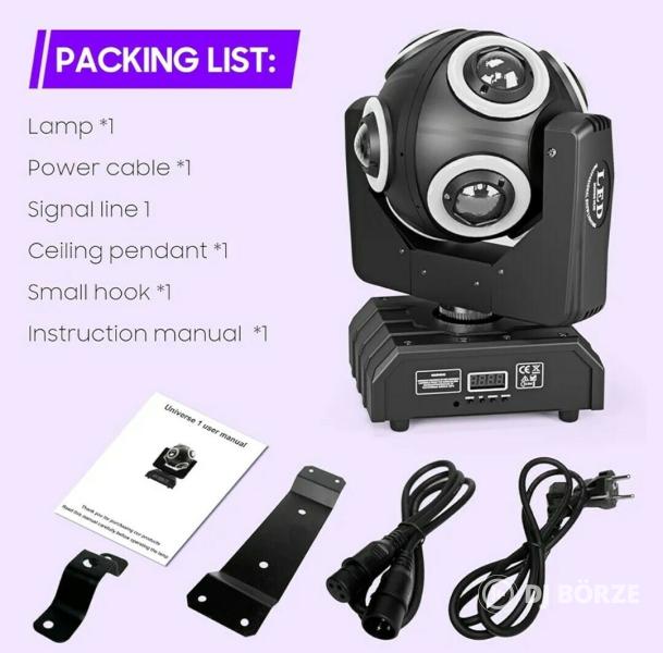 Eladó számlával, garanciával, új 150 watt teljesítményű magic ball robotlámpák