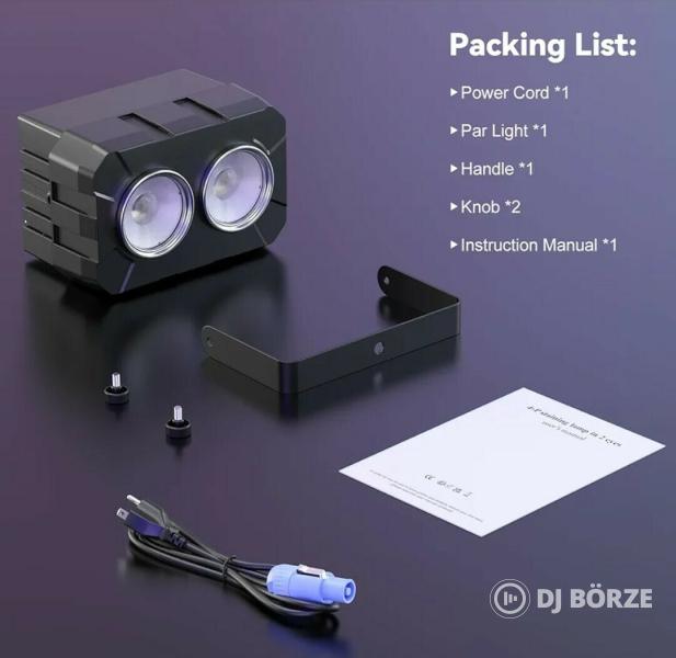 Eladó számlával, garanciával, új 2x60 watt RGBW led blinderek